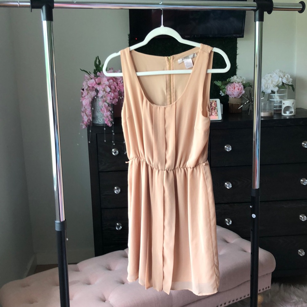 Peach contemporary dress